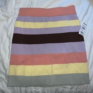 TILLYS striped mini skirt, size small